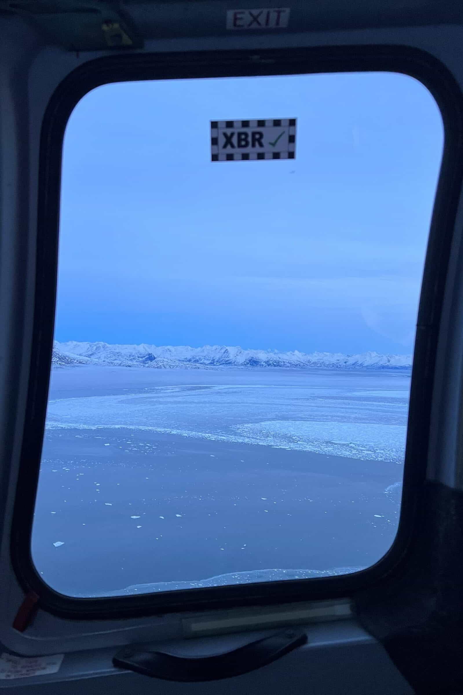 View from the helicopter between Kulusuk and Tasiilaq.