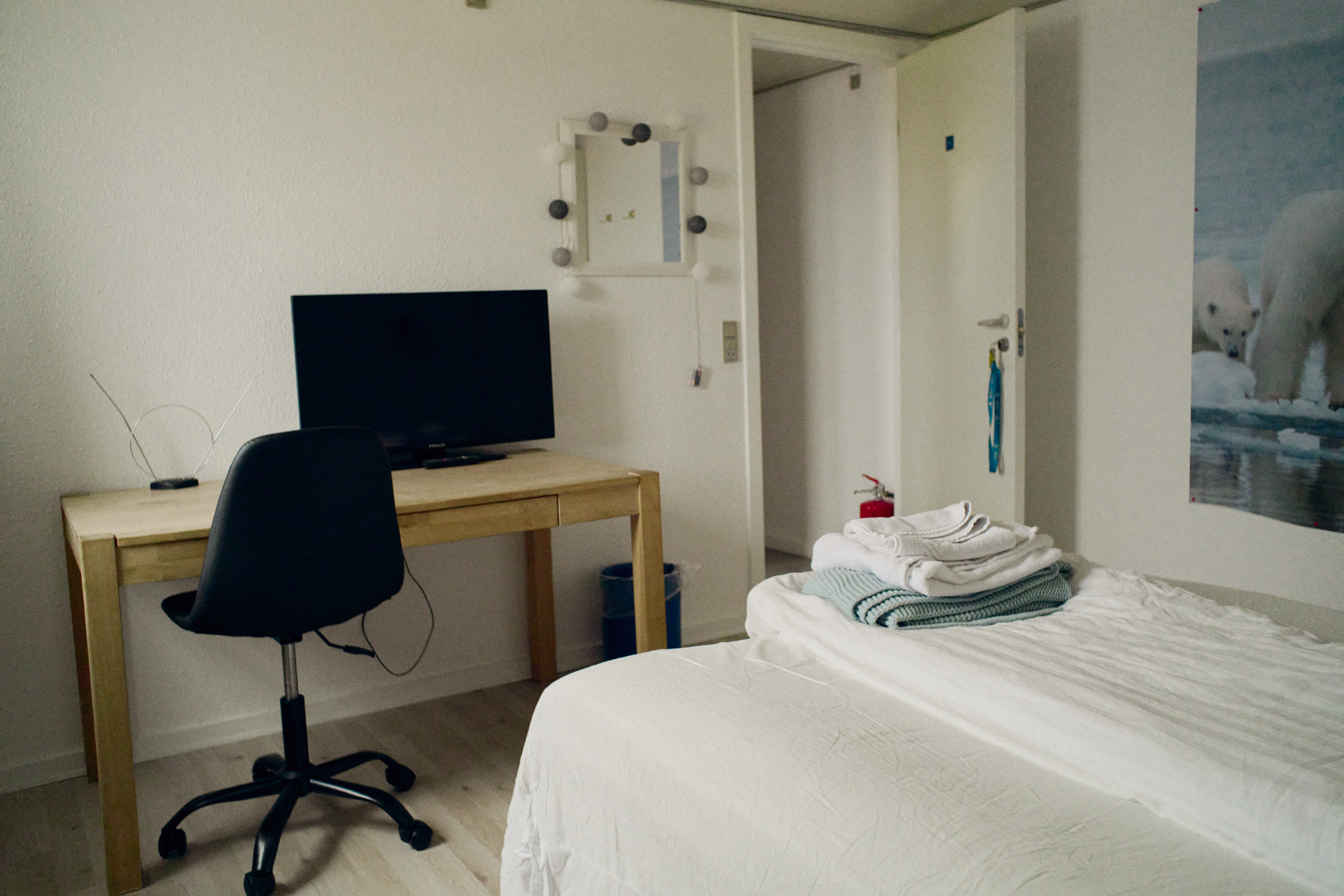 Inside of the guesthouse in Ittoqqortoormiit.
