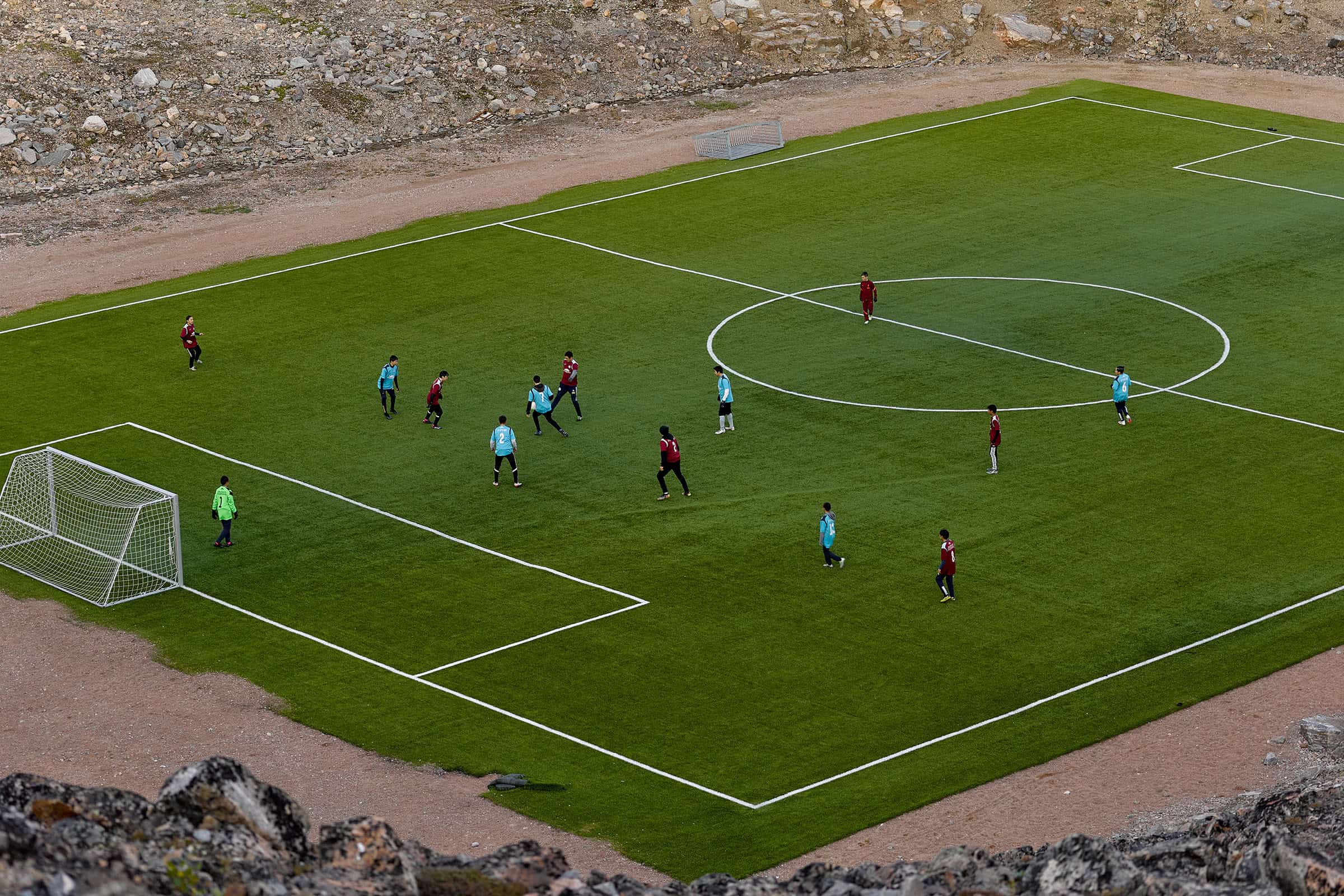 Football field in Ittoqqortoormiit.
