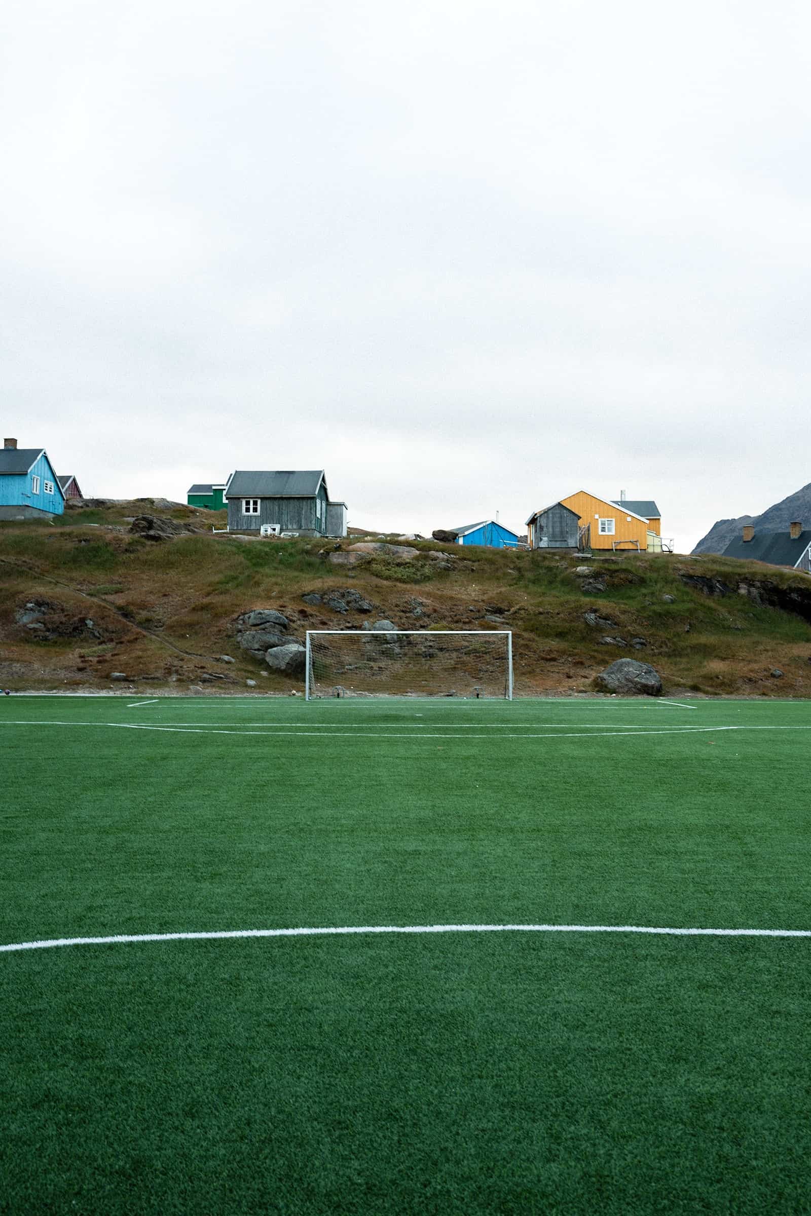 Football field in Tasiilaq.