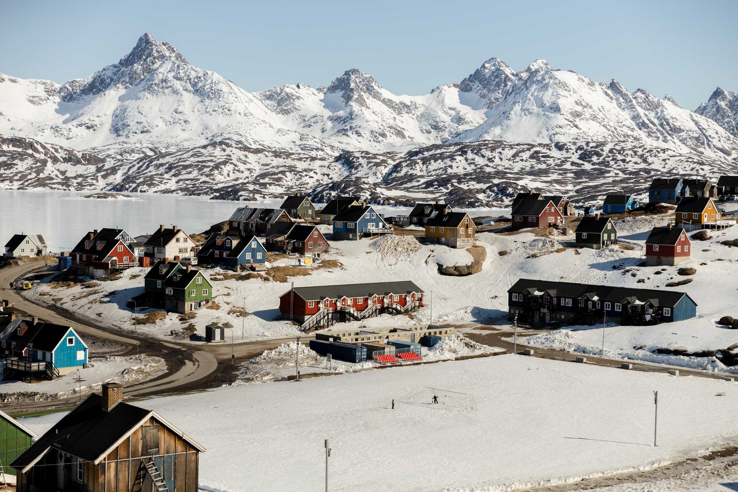 Winter Panorama of Tasiilaq.