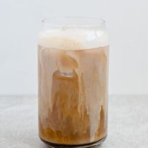 This is a photo of a brown sugar oat milk shaken espresso