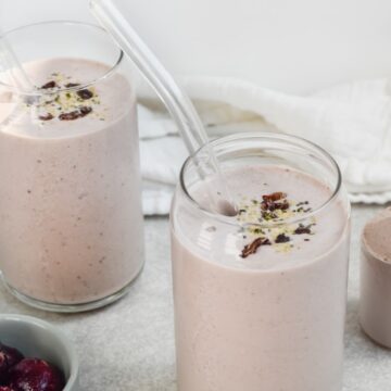 this is a photo of the Chocolate cherry smoothie