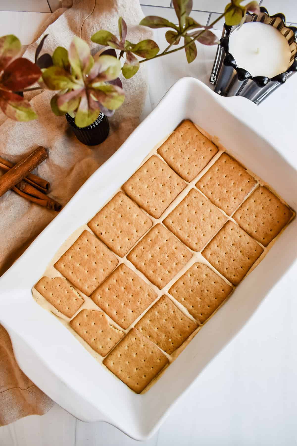 overhead of my pumpkin pie ice cream sandwiches