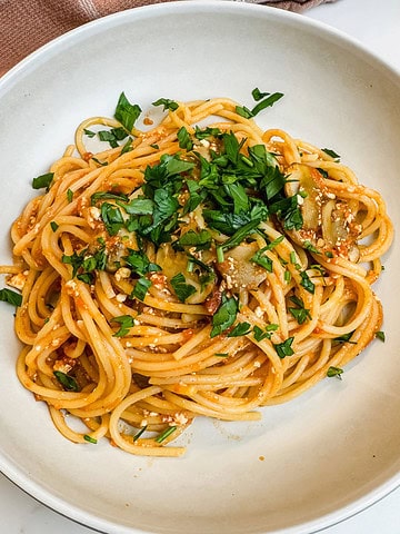 tofu pasta featured image.