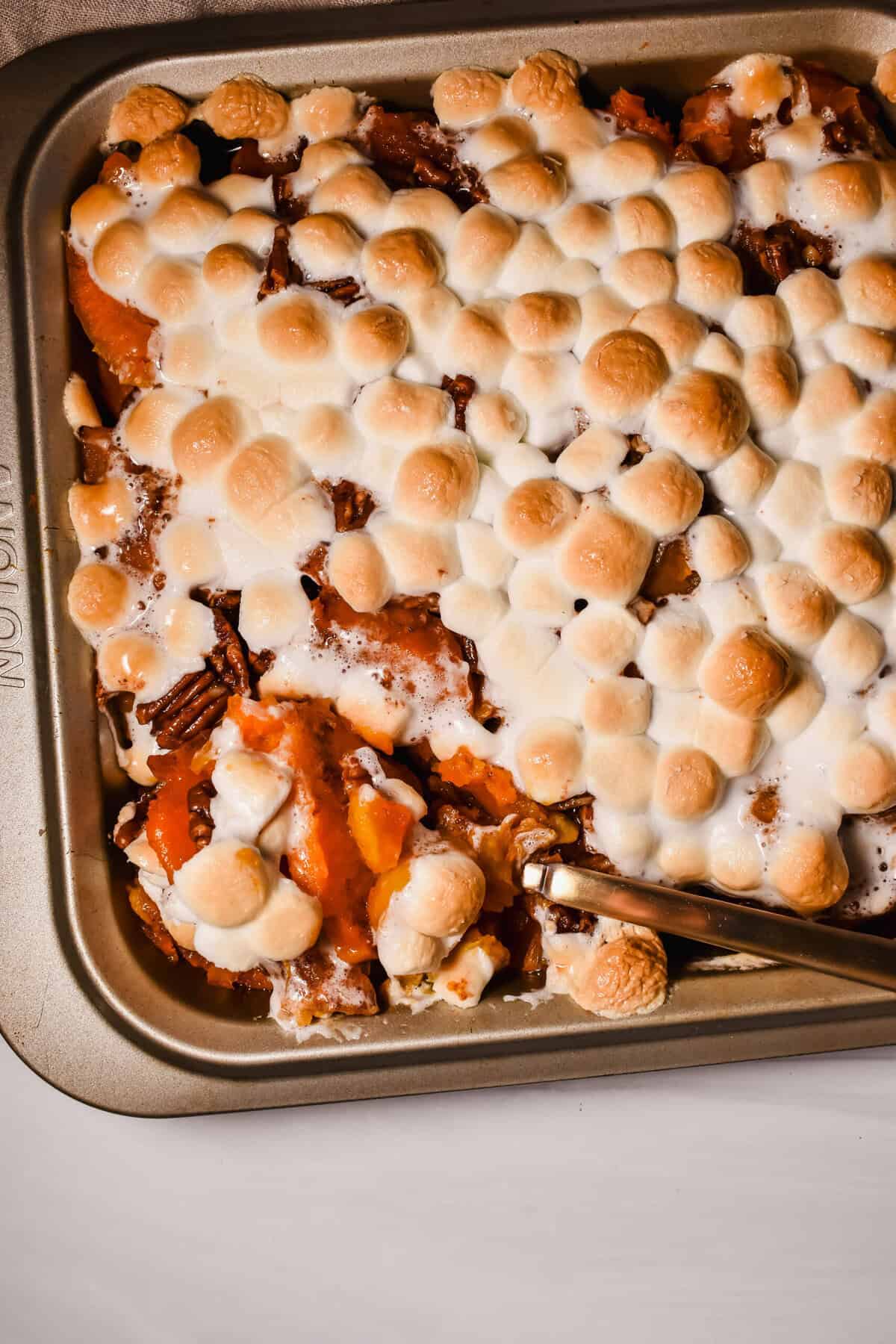 this is a top view of my candied yams recipe 