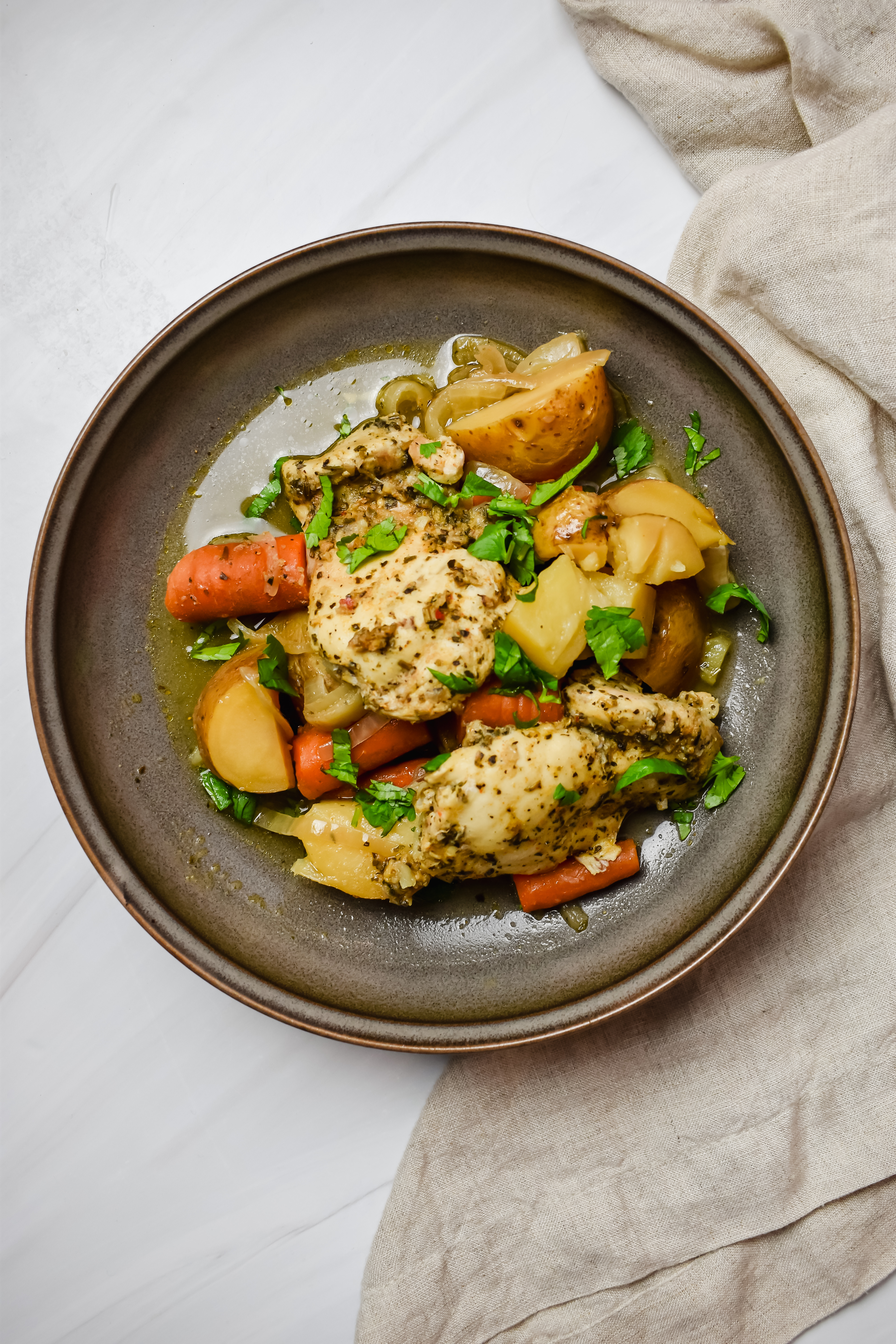 this is a top view close up of the finished product.