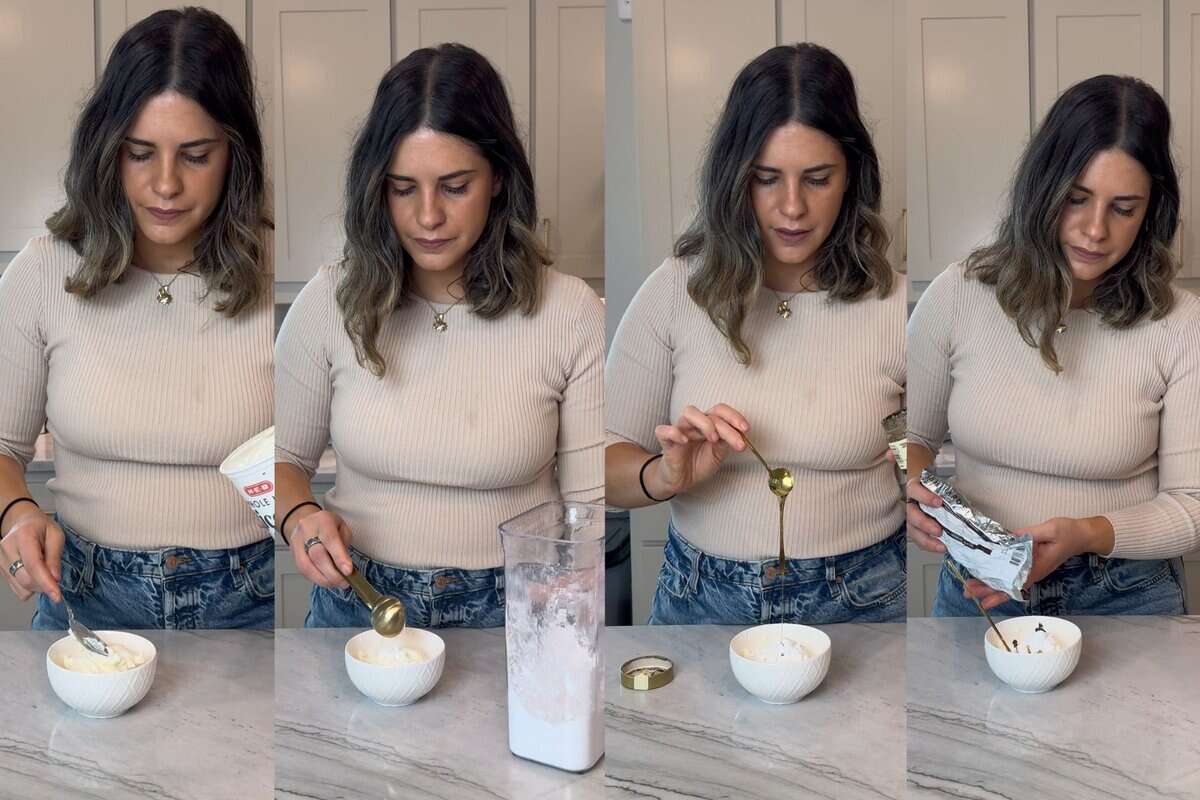 this shows me adding all the ingredients into a small bowl. 