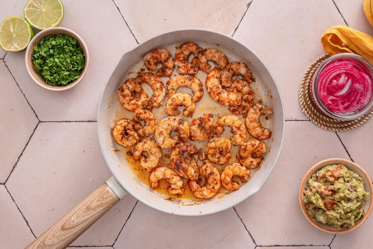 this shows me cooking shrimp