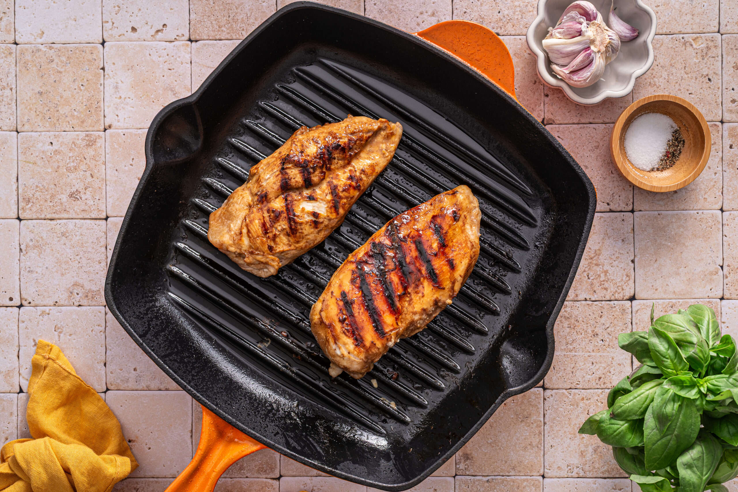 this shows the grilled chicken
