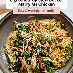 Lightened-Up Slow Cooker Marry Me Chicken