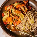 Close up picture of easy and healthy Mexican stir fry