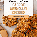 Easy carrot breakfast cookies