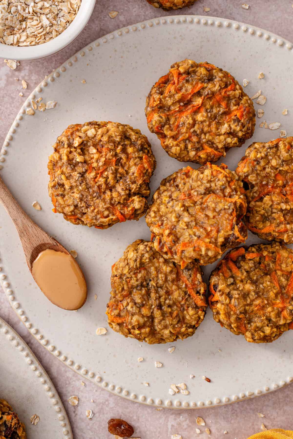 Gluten-free carrot breakfast cookies.