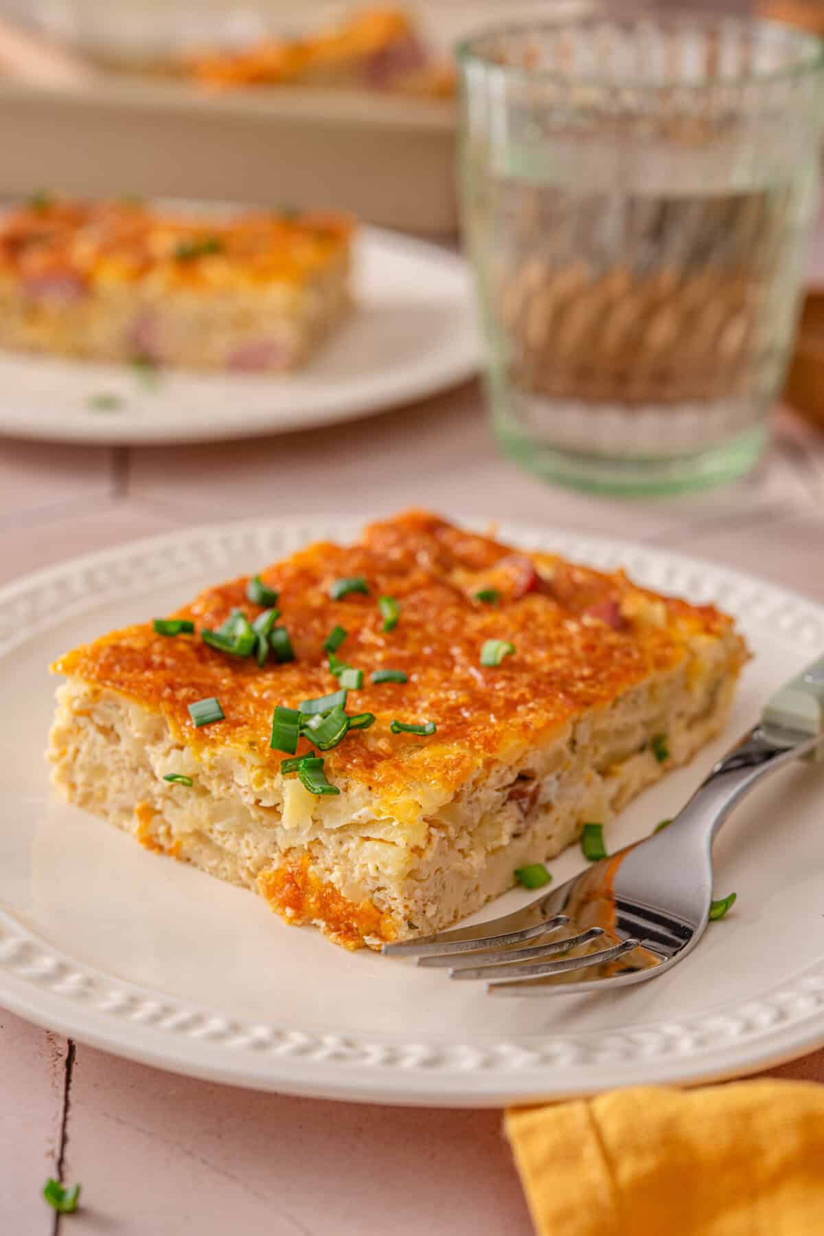 another side view close up on a plate. 