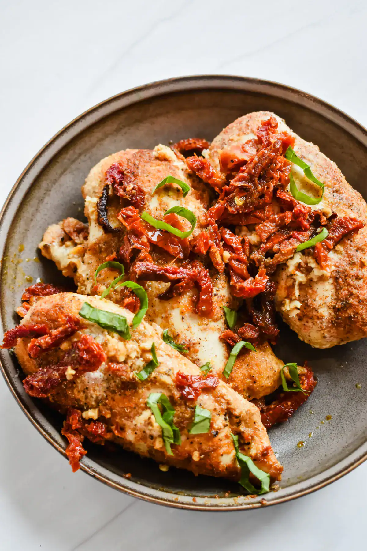 Lightened-Up Slow Cooker Marry Me Chicken.