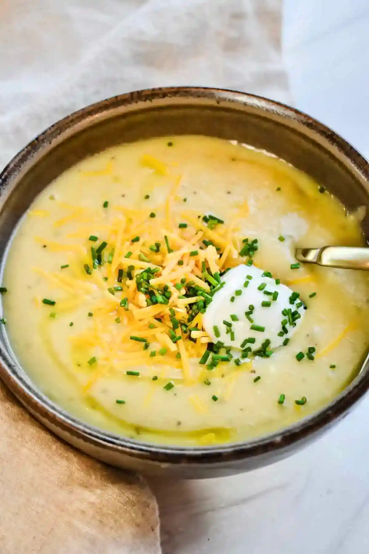 Easy & Healthy Slow Cooker Leek and Potato Soup