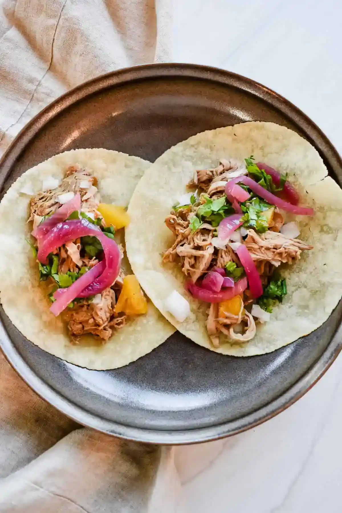 4 Ingredient Slow Cooker Pork Tenderloin Tacos