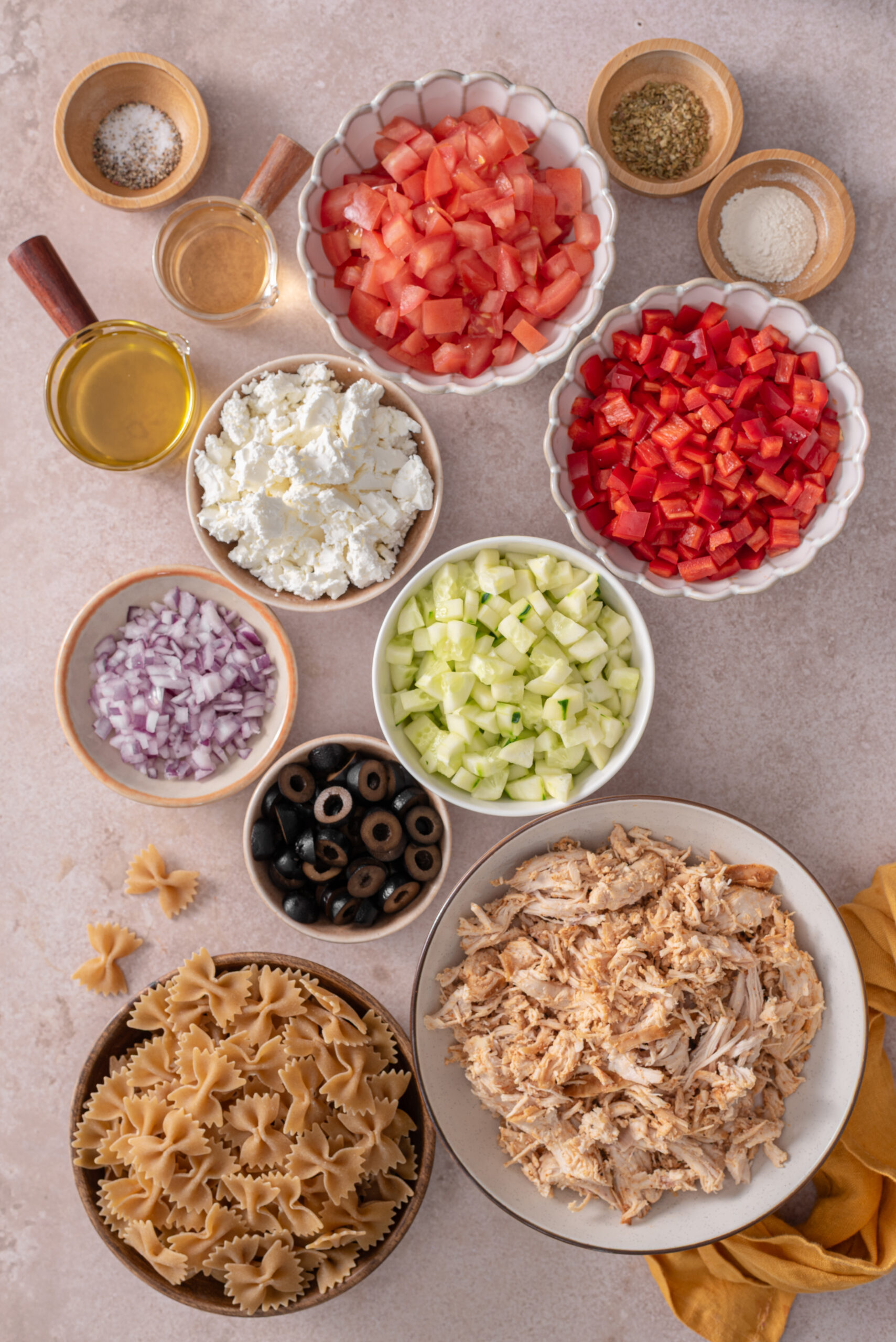 this is a top view of all the ingredients I used in this recipe