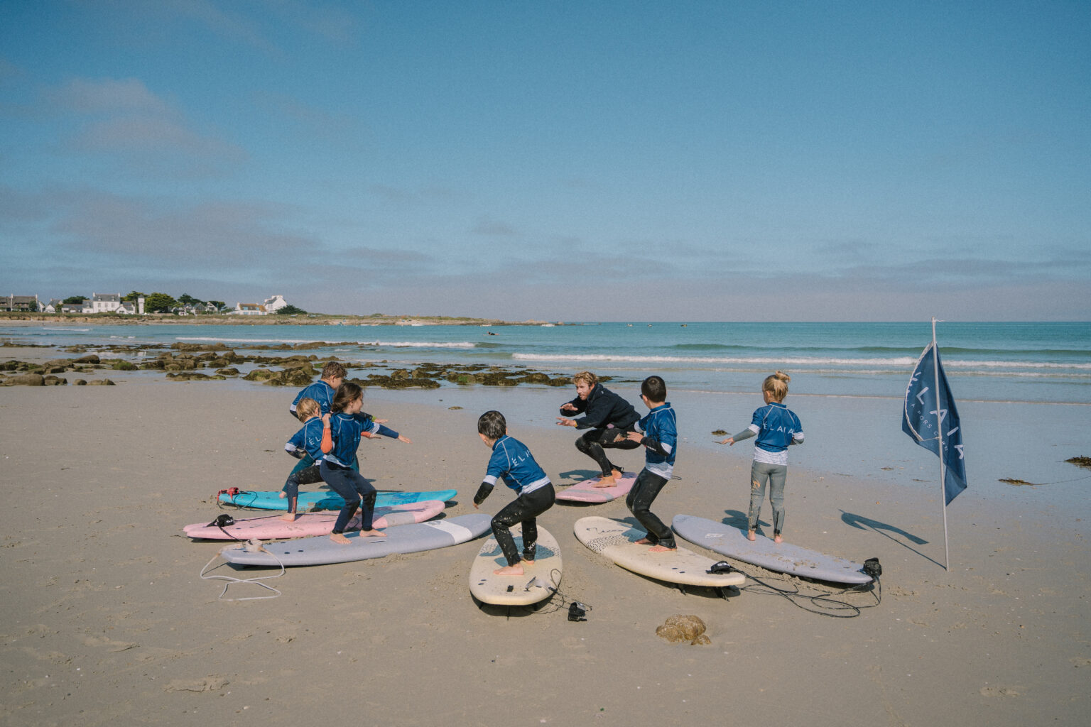 Éveil au surf à La Torche et Pors Carn dans le finistère