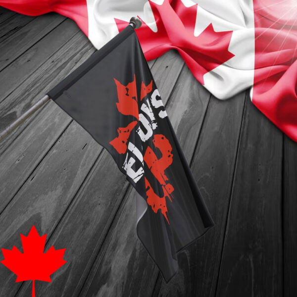 Canada Elbows Up Flag – Canada Is Not For Sale
