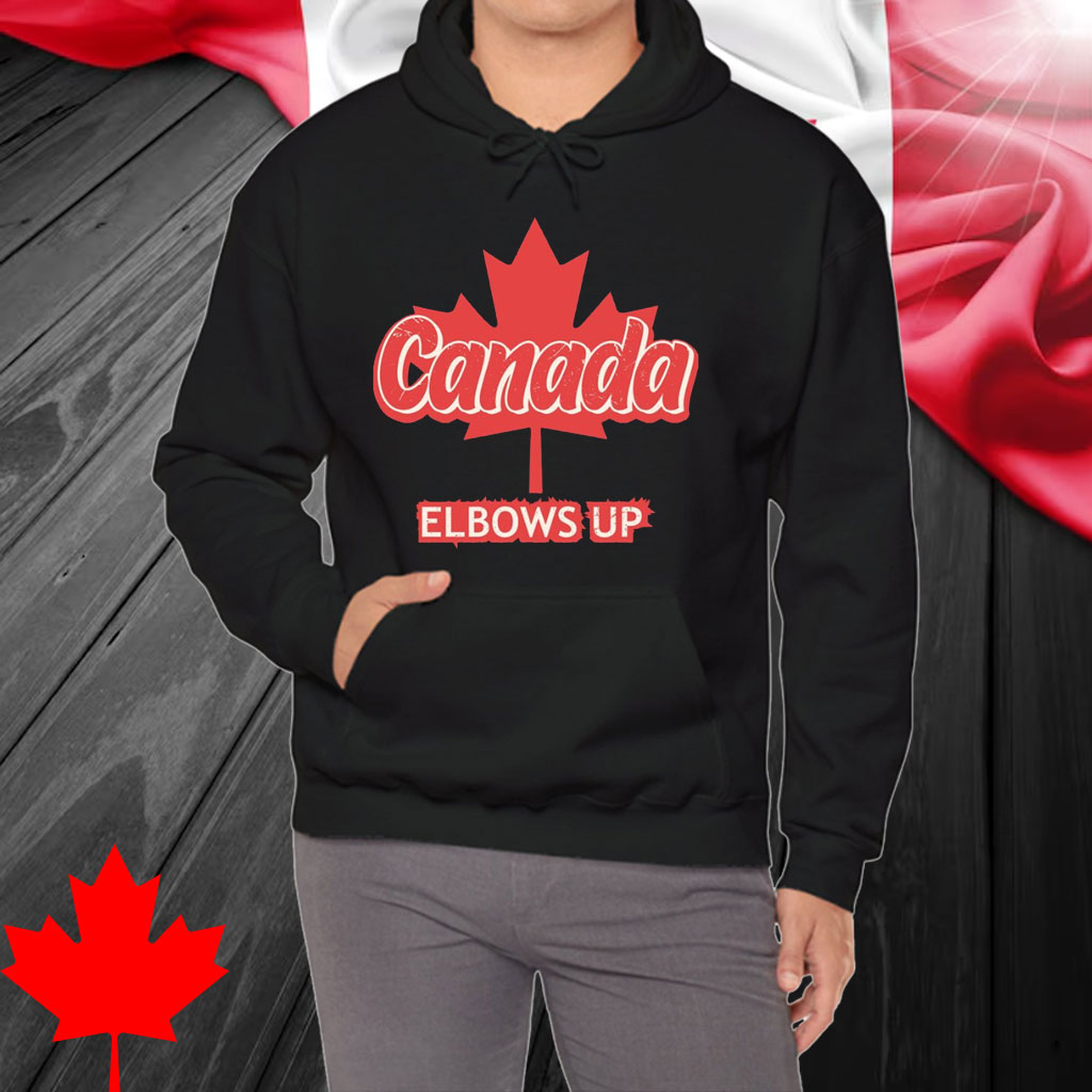 Canada Elbows Up Shirt, Funny Canadian Hockey T-Shirt
