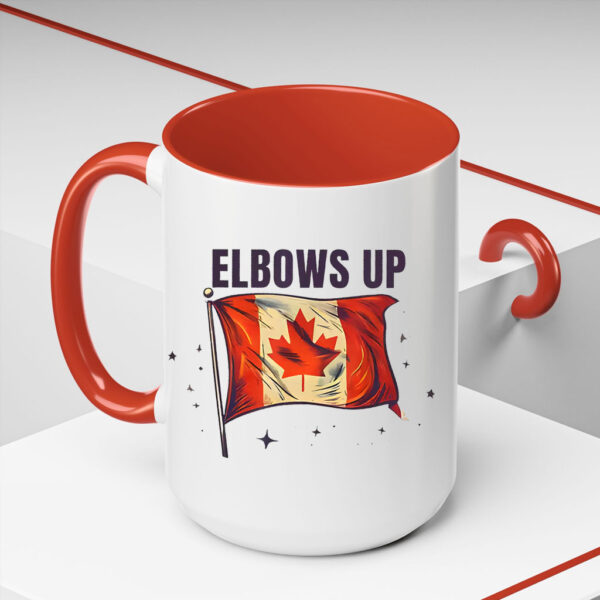 Canada Elbows Up, True North Strong And Free Mug
