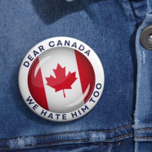 Canadian Button Pin, Elbows Up Button
