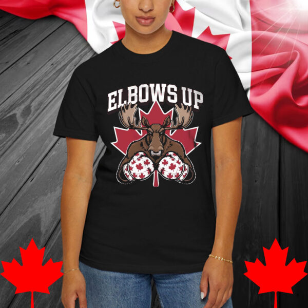Canadian Elbows Up Shirt, Anti Tariffs Graphic Design T-Shirt