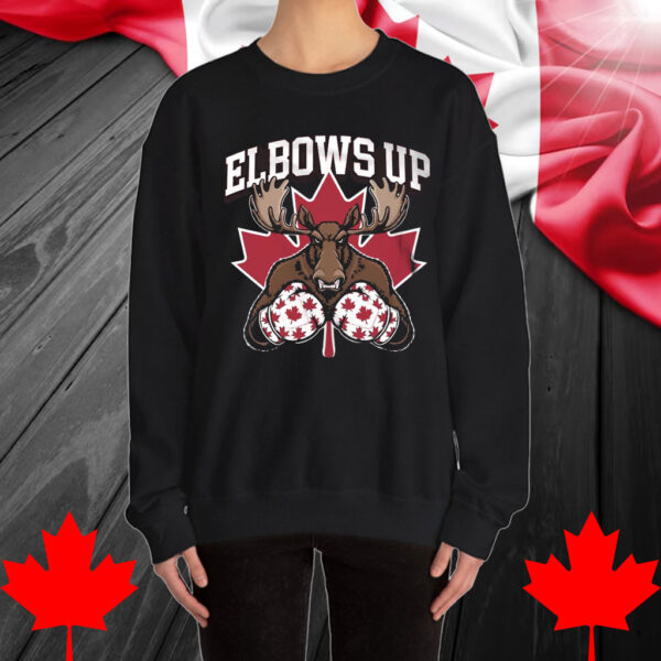 Canadian Elbows Up Shirt, Anti Tariffs Graphic Design T-Shirt