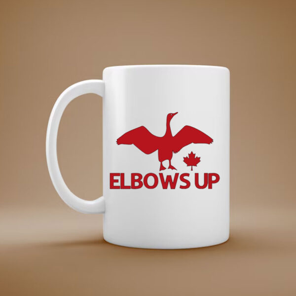 ELBOWS UP CANADA – ANGRY CANADA GOOSE MUG