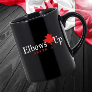 ELBOWS UP CANADA – STRONG AND FREE MUG