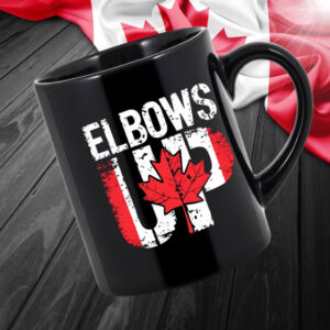 ELBOWS UP EST. 1867 – NEVER 51ST STATE CANADA MUG
