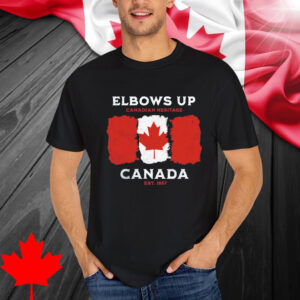 ELBOWS UP – NEVER THE 51ST STATE T-SHIRT
