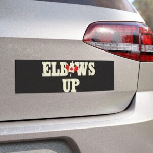 Elbow up Gloves Off Canada Anti Trump Car Magnet