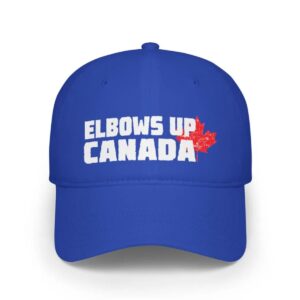 Elbows Up Canada Baseball Cap, Black Hat for Canadians