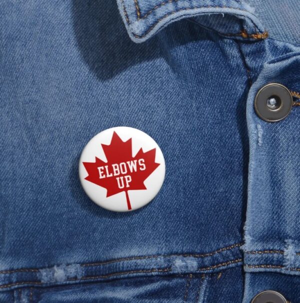 Elbows Up Canada Button