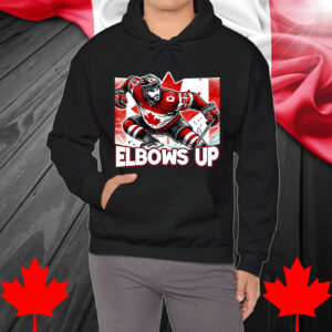 Elbows Up Canada Canadian Counter Tariffs Hockey Player Shirt