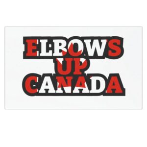 Elbows Up Canada Car Magnet - Canadian Pride