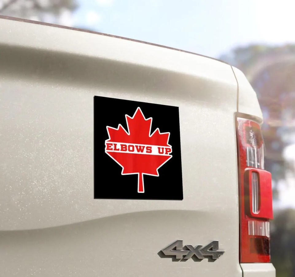 Elbows Up Canada Car Magnet, Gift for Canadians 104