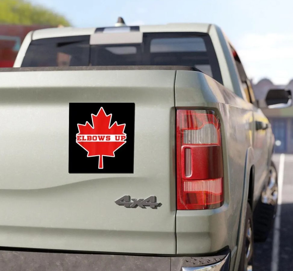 Elbows Up Canada Car Magnet, Gift for Canadians 104