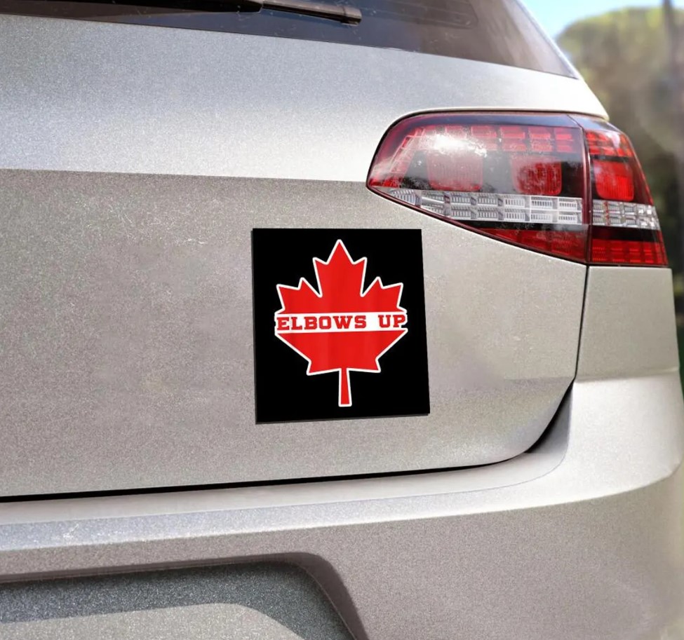 Elbows Up Canada Car Magnet, Gift for Canadians 104