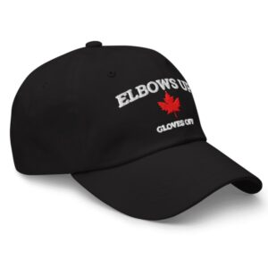 Elbows Up Canada Gloves Off Fun Hockey Hat