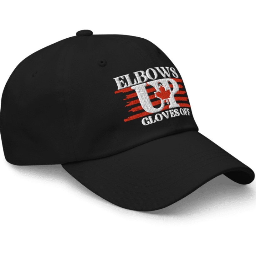 Elbows Up Canada Golves Off Hat