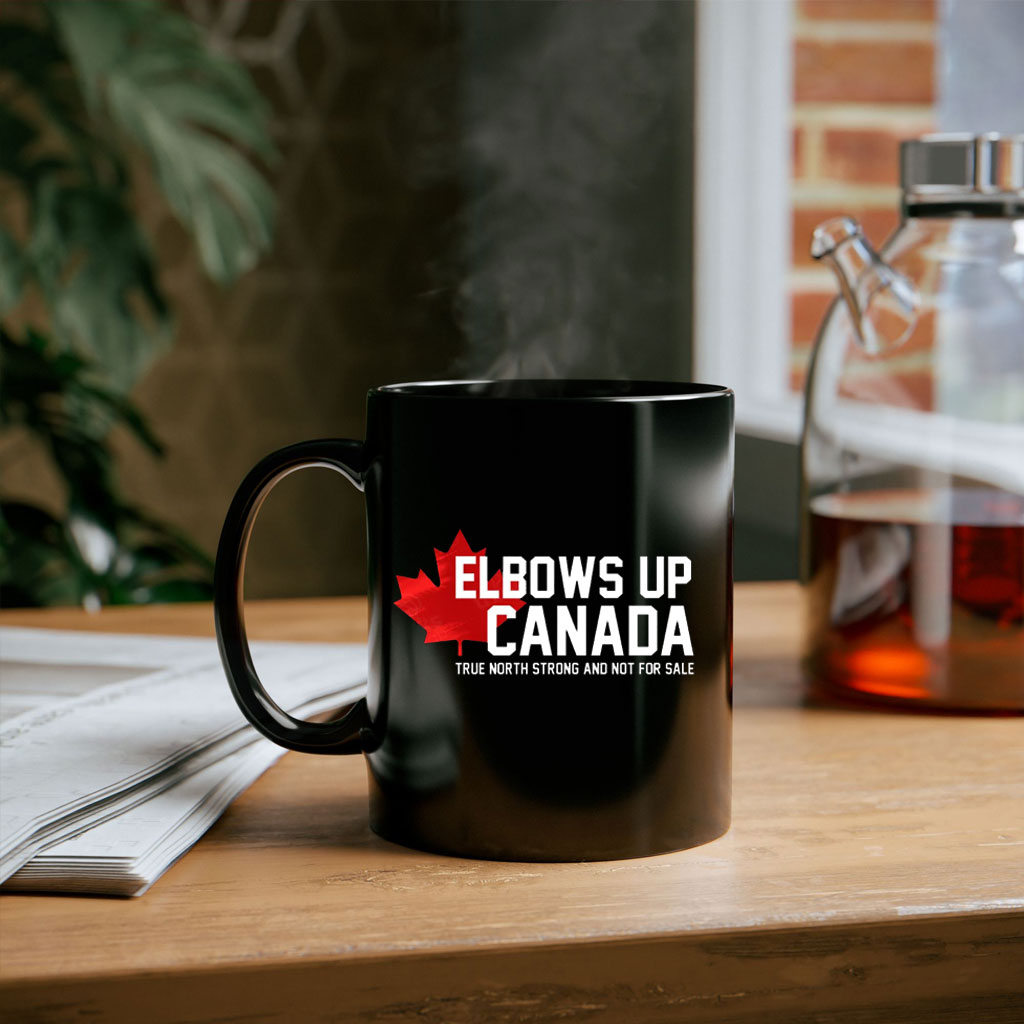 Elbows Up Canada Mug, Canadian Pride Mug