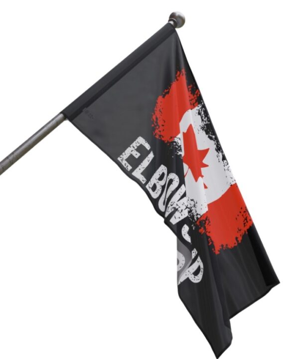 Elbows Up Canada Strong Flag