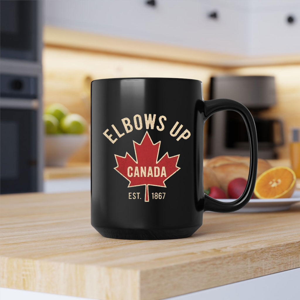 ELBOWS UP CANADA STRONG MUG