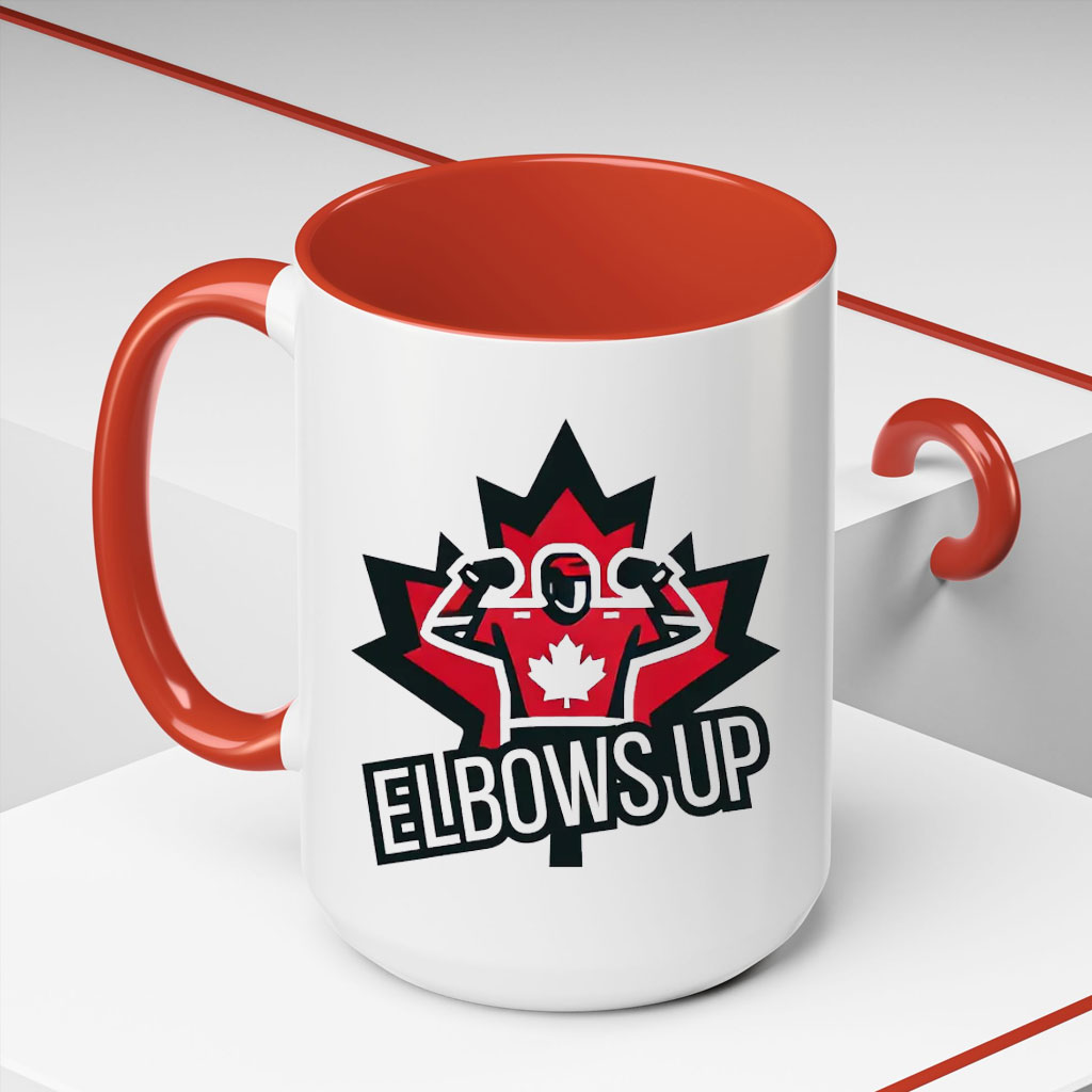 Elbows Up , Canadian Liberal Protest Mug