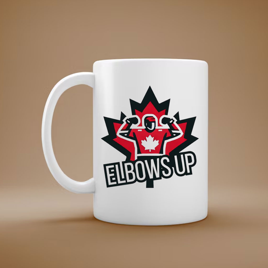 Elbows Up , Canadian Liberal Protest Mug
