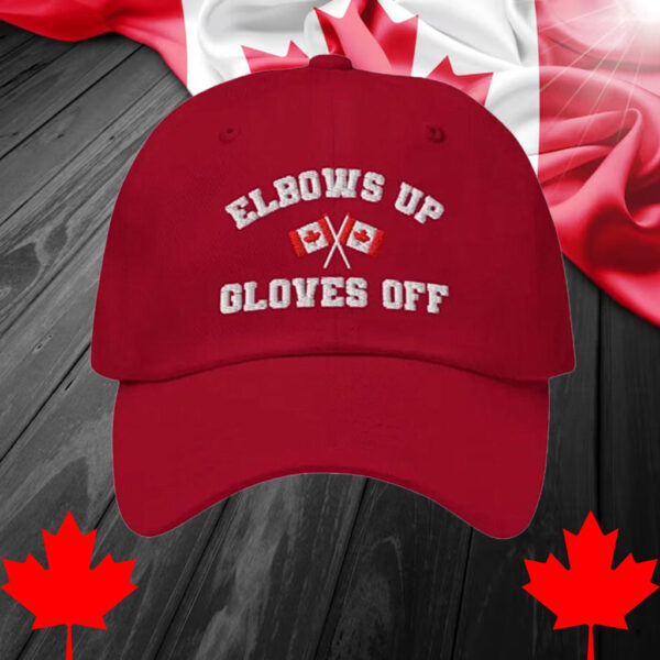 Elbows Up Gloves Off, True North Strong Free Hat